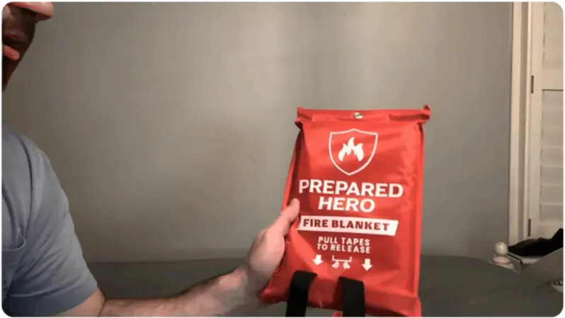 Prepared Hero Fire Blanket user 3